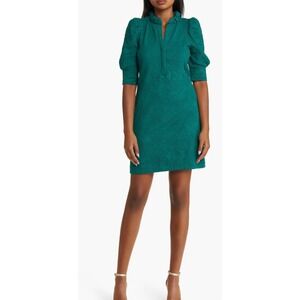 Lilly‎ Pulitzer NWT Textured Jacquard Puff Green Shift Dress M Chic Preppy Style